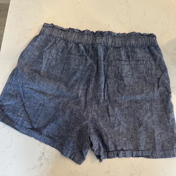 High waisted denim look shorts - Picture 2 of 3